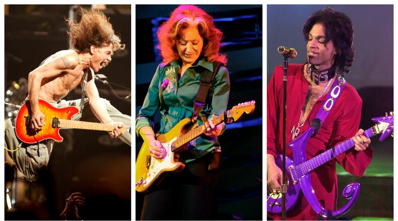 Eddie Van Halen, Bonnie Raitt and Prince are just a few musicians celebrated for their guitar prowess.