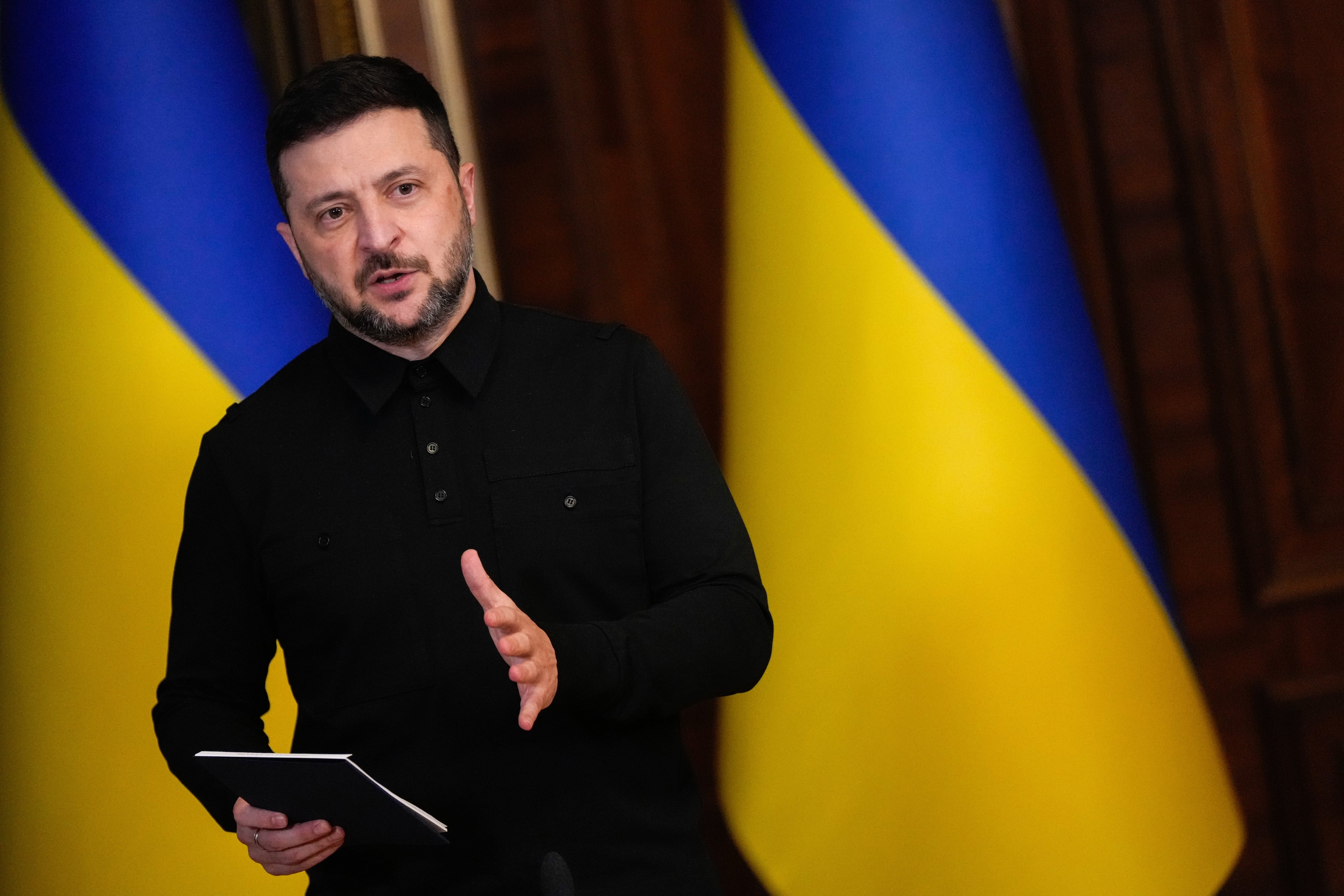 President Volodymyr Zelenskyy of Ukraine will meet with President Donald Trump in Washington today.
