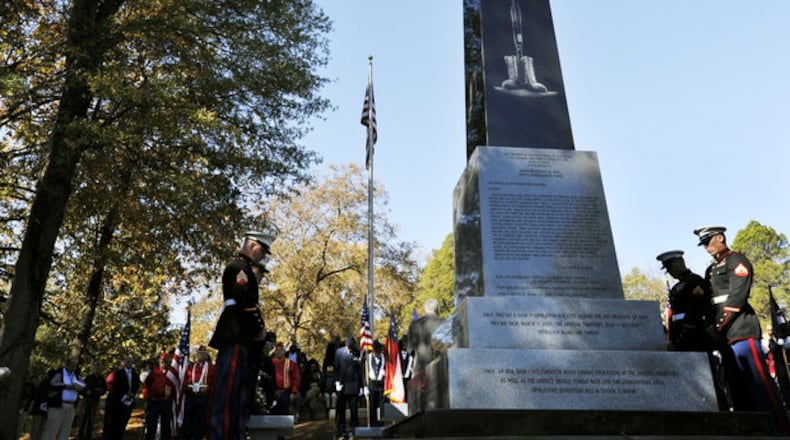 A memorial in Macon honors native son Rodney M. Davis, a Medal of Honor recipient. The U.S. Navy is preparing to decommission a frigate named after Davis.