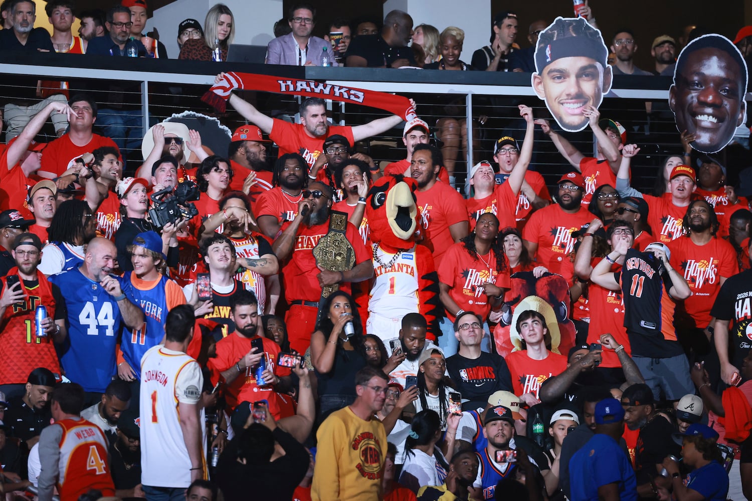 NBA first round playoff game 3 between New York Knicks and Atlanta Hawks