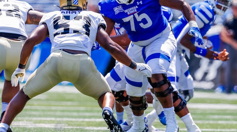 Georgia State guard Shamarious Gilmore became a five-time all-Sun Belt honoree when he was chosen to the first team for the 2021 team. (Ben Ennis photo)