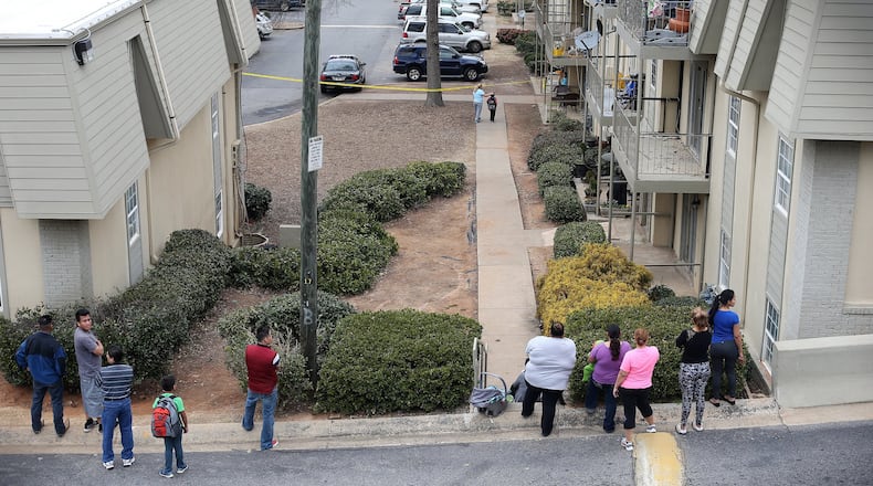 Chamblee Heights apartments, scene of the shooting of Anthony Hill by Officer Robert Olsen. BEN GRAY / BGRAY@AJC.COM