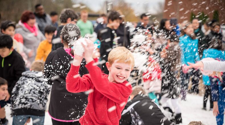 Kids will love playing in the snow at Duluth's Deck the Hall celebration. (Courtesy of the city of Duluth)