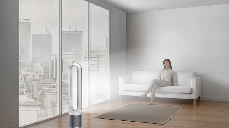 Dyson Pure Cool Link tower does double duty as an air purifier and a cooling room fan.