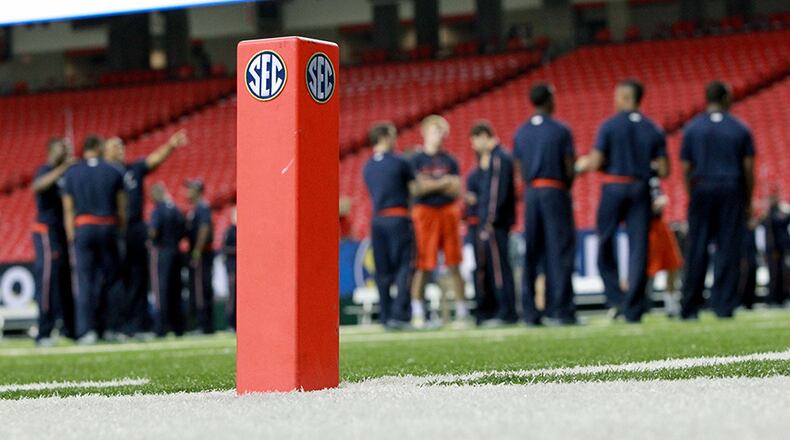 The $309.6 million SEC distribution includes revenue from the SEC Championship football game at the Georgia Dome in Atlanta.