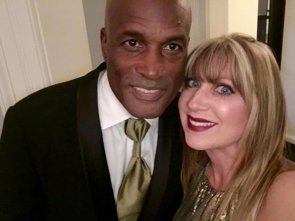 Kenny Leon with CNN's Holly Firfer, who has served as a judge for True Colors' annual August Wilson monologue competition. Photo courtesy of Holly Firfer