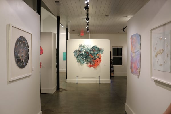 “Pulp: The Fluid and the Concrete” was the spring exhibition at Woodstock Arts' Reeves House Visual Arts Center. (Courtesy of Ashly Hospodka/Woodstock Arts)