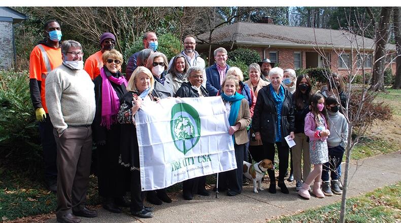 Ivy needs to be removed from the nearly 100-year-old Abelia hedge in Avondale Estates - with the Community Work Day moved to March 12. (Courtesy of Avondale Estates)
