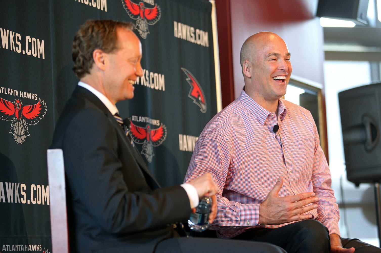 Mike Budenholzer meets the press at Philips Arena news conference