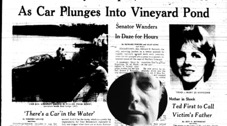 Vintage news coverage of the incident.