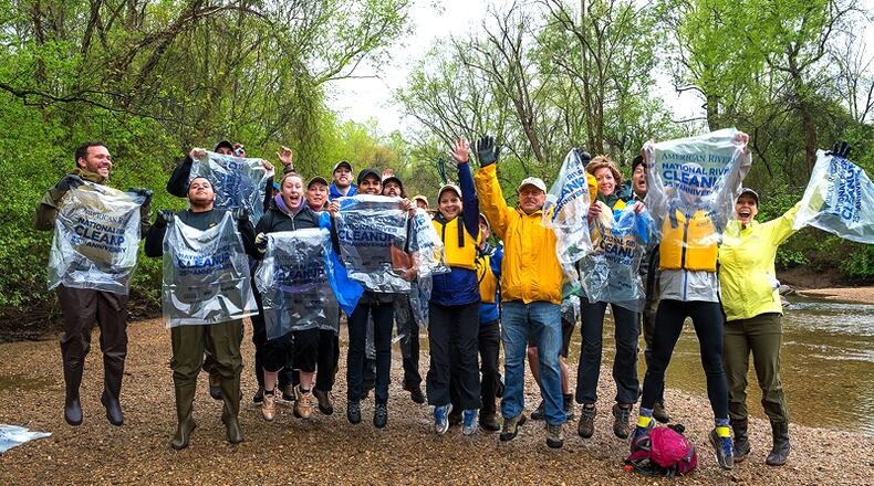 More than 1,000 volunteers are expected Saturday, Aug. 29, for the 10th annual “Sweep the Hooch Cleanup” of the Chattahoochee River. CHATTAHOOCHEE NATIONAL PARK CONSERVANCY via Facebook