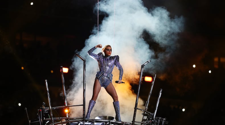HOUSTON, TX - FEBRUARY 05: Lady Gaga performs during the Pepsi Zero Sugar Super Bowl 51 Halftime Show at NRG Stadium on February 5, 2017 in Houston, Texas. (Photo by Al Bello/Getty Images)