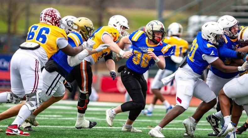This is action from the 2023 Georgia Elite Classic. The 2024 games will be played Dec. 27-28 at McEachern's Cantrell Stadium.