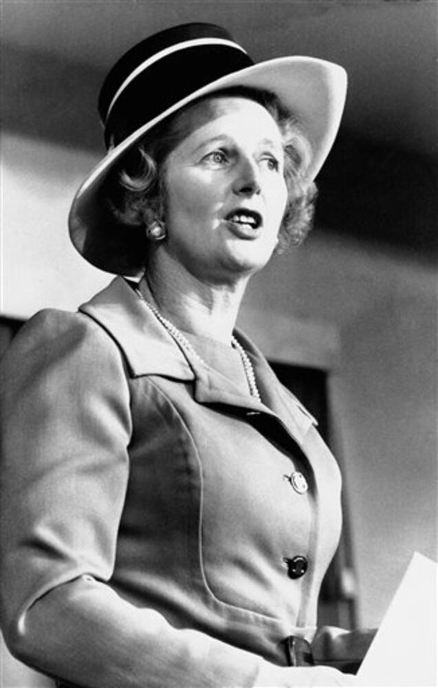 The iconic Margaret Thatcher