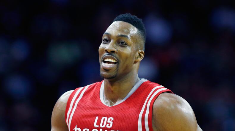 Dwight Howard during game against Minnesota Timberwolves on March 27, 2015 in Houston, Texas. (Photo by Scott Halleran/Getty Images)