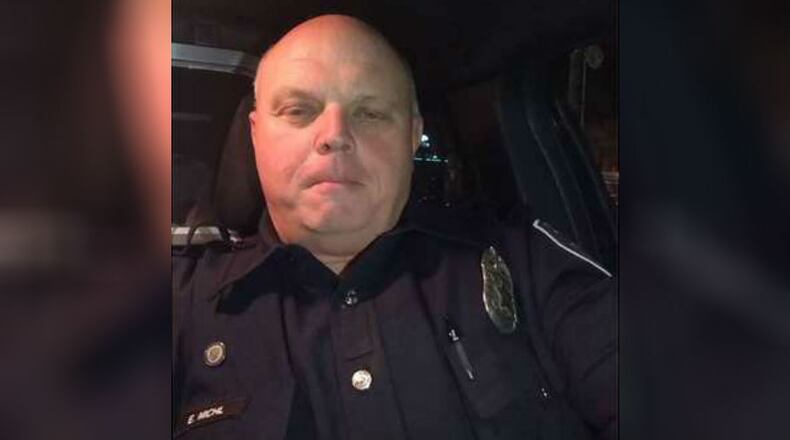 The selfie Seattle Police Officer Eric Michl used to get the woman's purse back. (Courtesy of Officer Eric Michl)
