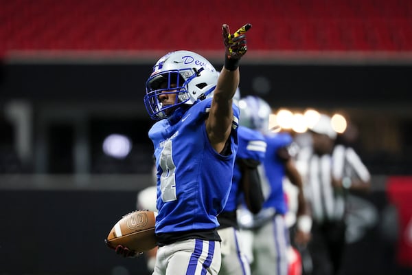 Manchester running back Qua’vion Jakwon Cooper, shown here on Dec. 11, 2023, has been charged with murder in the death of teammate Brandon Smith. (Jason Getz/AJC)