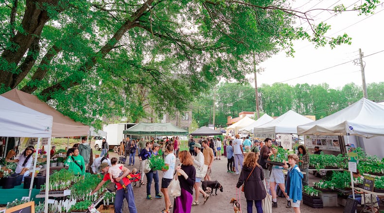 Sundays find hundreds of shoppers attending the Grant Park Farmers Market in Atlanta. If you live in metro Atlanta, there's probably a farmers market in your area. (Courtesy of Jenna Shea Photojournalism)