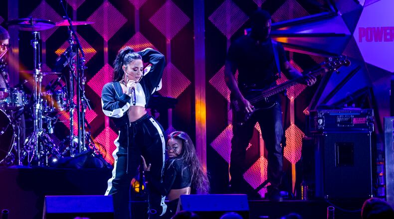 Demi Lovato at Jingle Ball 2017. CREDIT: Ryan Fleisher