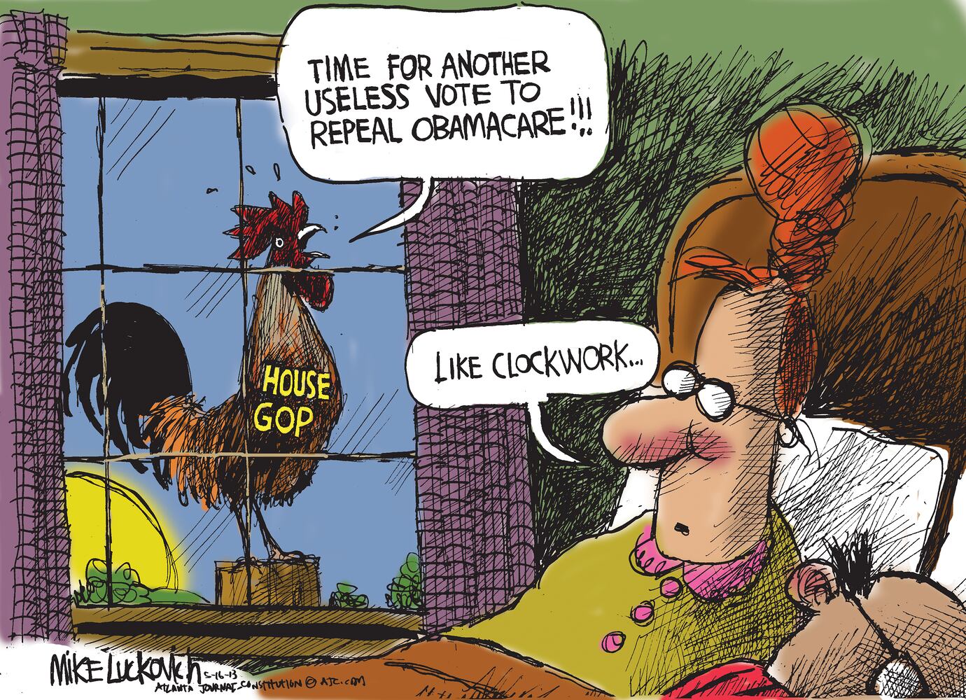 5/16 Luckovich cartoon: By dawn’s early light
