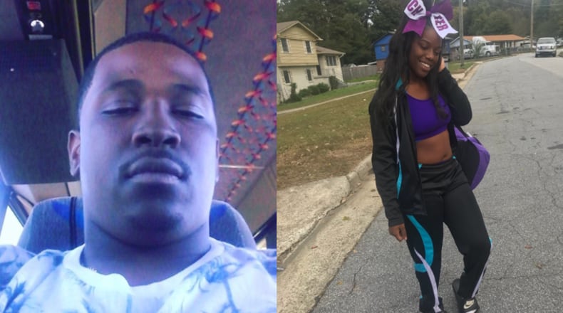 Matt (left) is accused of kidnapping Carolyn Redding (right) at gunpoint in southeast Atlanta on Tuesday night.