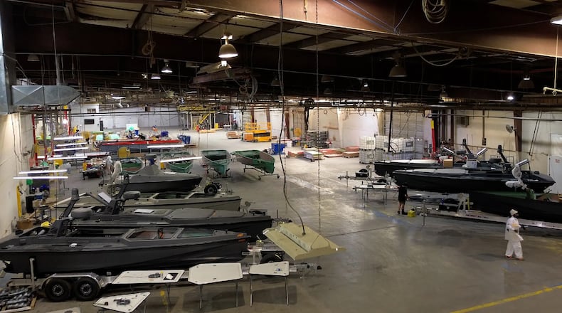 Blue Ops on Monday will celebrate the one-year anniversary of its Valdosta facility that manufactures autonomous marine boats for military and defense purposes. (Courtesy of Blue Ops)