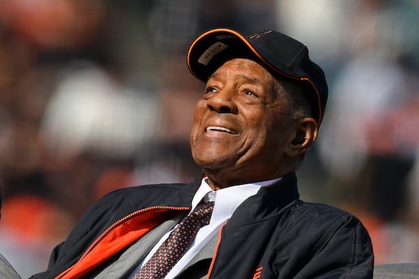 Willie Mays gained 10 hits from the 1948 Birmingham Black Barons. File photo