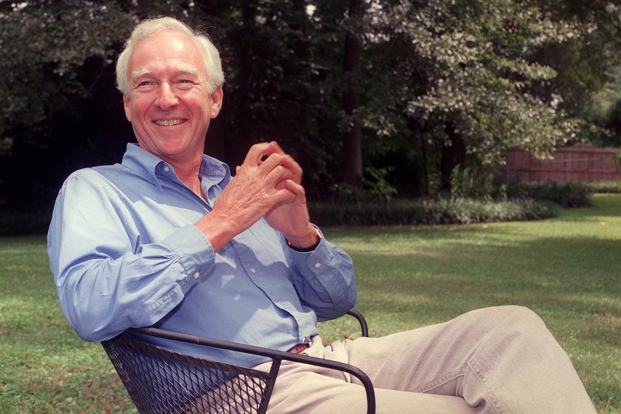 "(House Speaker Tip O'Neill) said, ‘Don’t introduce a bill unless you have at least three prominent Republicans as cosponsors. I always followed that advice," says former Democratic Sen. Wyche Fowler, shown in the backyard of his late parents' home in Buckhead, at the time he was ambassador to Saudi Arabia. (Kimberly Smith/AJC 1998)