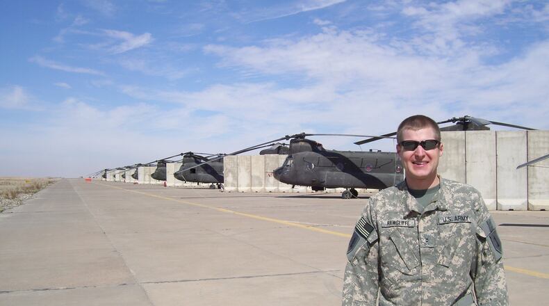 Russell Rawcliffe, shown when he served as a helicopter pilot in the U.S. Army, recently used some of those skills to help Fresenius Medical Care patients in Puerto Rico following Hurricane Maria. CONTRIBUTED