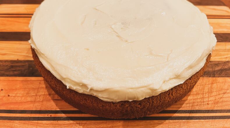 Torta di zucca is an Italian fall cake that highlights the delicate, natural sweetness of pumpkin. The cream cheese frosting adds a richness to the cake. (Courtesy of Nicole Lewis)