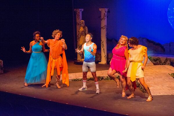 Out Front Theatre Company's production of the musical "Xanadu" continues through Nov. 14.