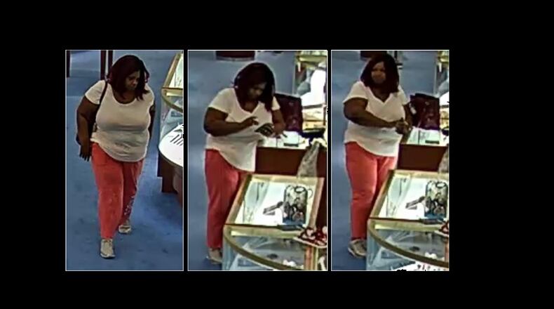 Gwinnett County police are trying to identify this woman, suspected of identity theft in multiple instances at the Mall of Georgia, in Duluth and online.