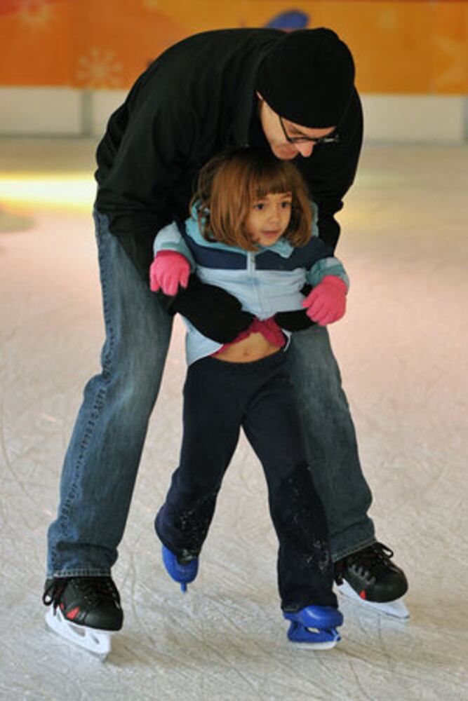 Ice skating at Centennial Park