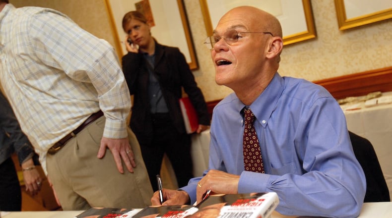 James Carville signs copies of his book Had Enough?