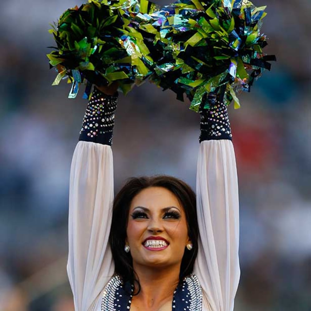 NFL cheerleaders in the preseason