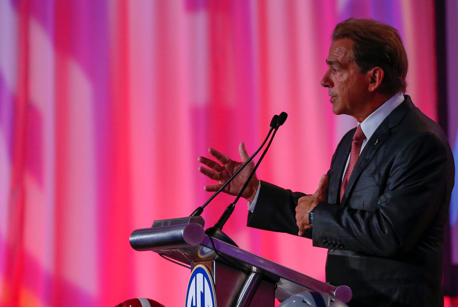 Photos: Nick Saban takes center stage at SEC Media Days