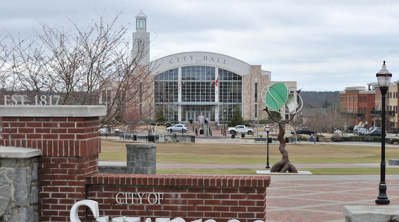 Suwanee Town Center Park, as seen in 2014. FILE PHOTO
