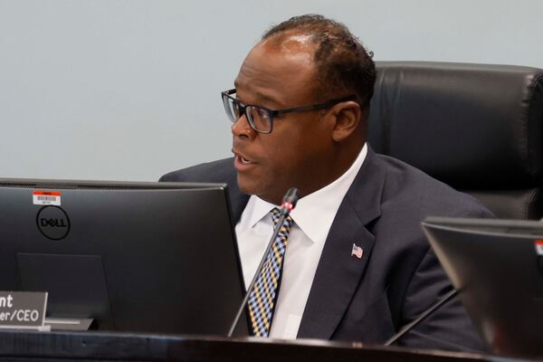 MARTA interim GM, Jonathan Hunt, speaks during a board meeting at MARTA Headquarters on Thursday, Sept. 11, 2025. 
(Miguel Martinez/ AJC)