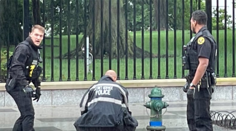 A man was arrested outside the White House on Friday after allegedly attempting to scale the fence as President Joe Biden attended the G7 summit in Britain. The man, who has not yet been identified, was stopped by Secret Service police and placed in handcuffs before he was able to make it onto the lawn.