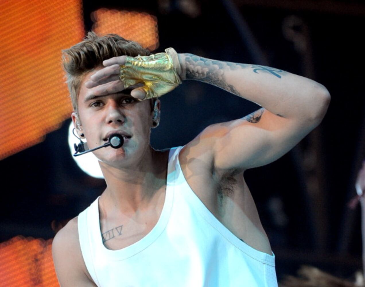 Justin Bieber at the Staples Center