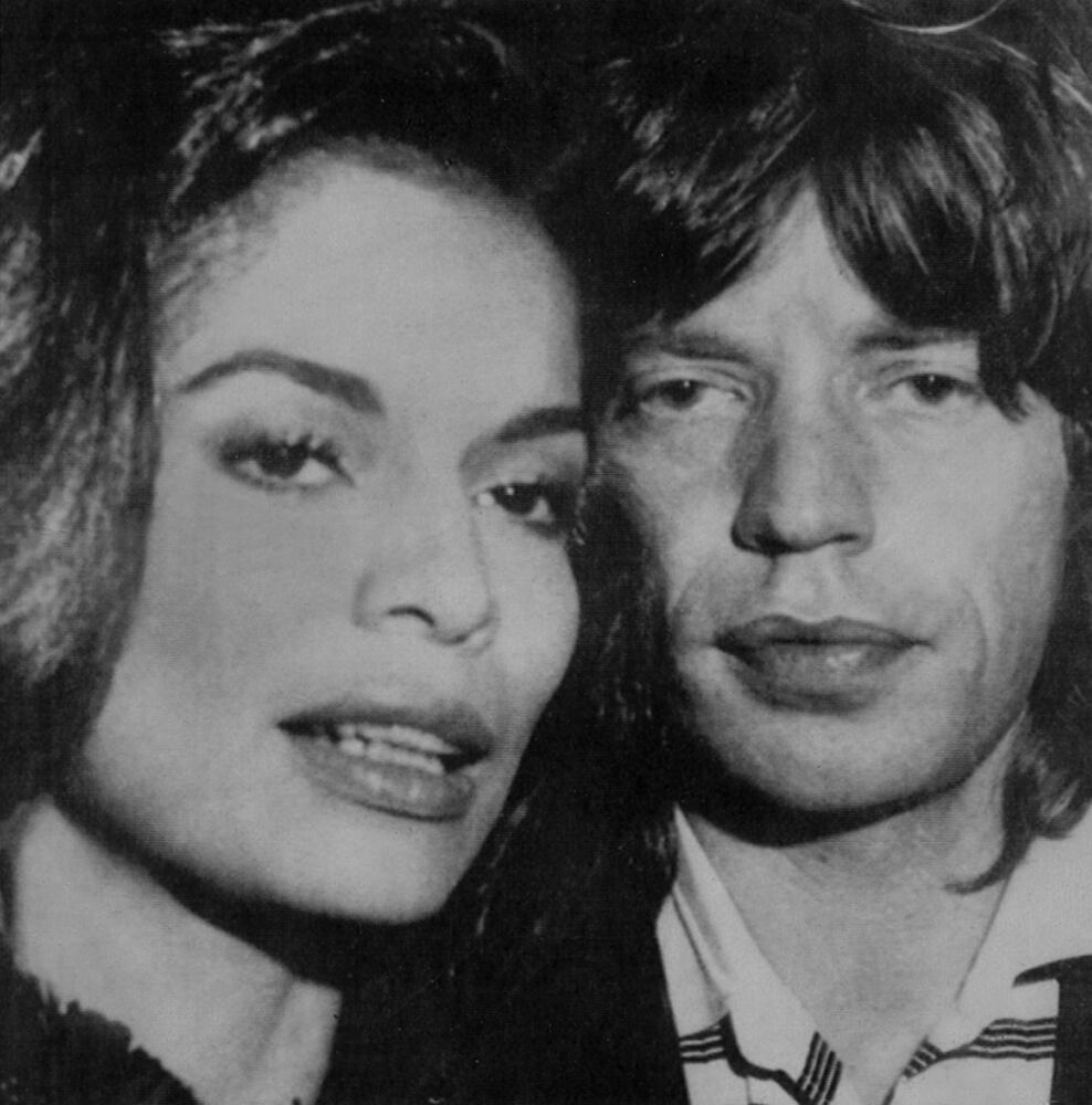 Bianca Jagger and Mick Jagger