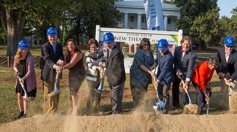 Ground was broken Tuesday for a new theater at Berry College, and a $1 million gift for the project was announced.