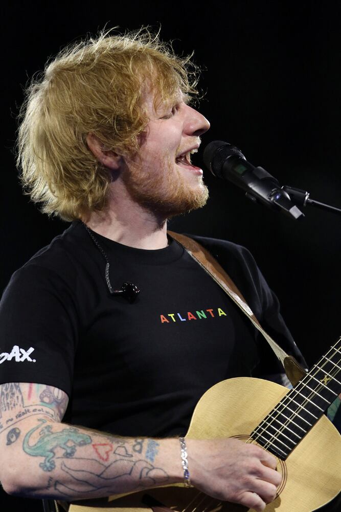 Ed Sheeran rocked a sold-out Mercedes Benz Stadium on Saturday, May 27, 2023 on his +=÷x tour. Georgia native Khalid and British singer Dylan opened the show.
Robb Cohen for The Atlanta Journal-Constitution