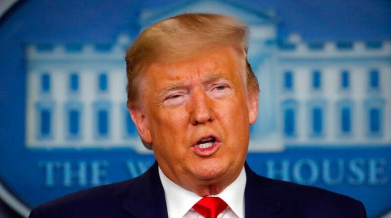 President Donald Trump said at a news conference Saturday that 22 patients in the United States have coronavirus and more are likely.