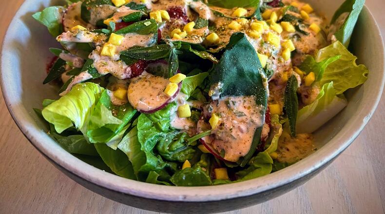 Despite its nondescript name, Little Bear's Lettuce Salad was fabulous with a Meyer lemon dressing and preserved strawberry.