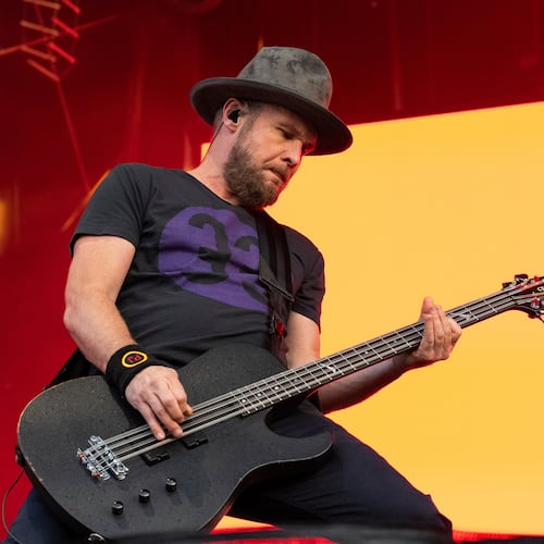 FILE - Jeff Ament of Pearl Jam performs during BottleRock Napa Valley on May 25, 2024, in Napa, Calif. (Photo by Amy Harris/Invision/AP, File)
