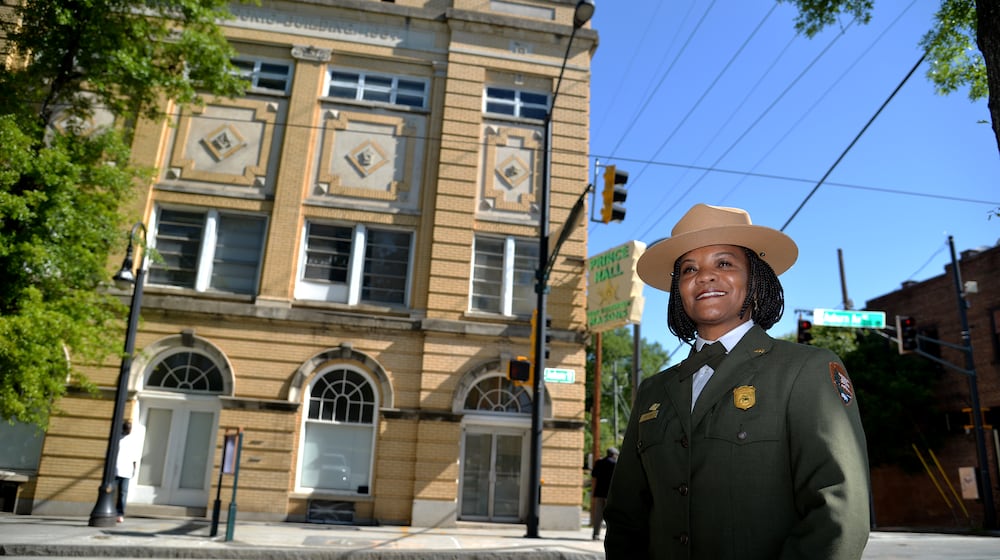Judy Forte, superintendent of the Martin Luther King Jr. National Historic Site in front of the building that once housed the SCLC. The Martin Luther King Jr. National Historic Site would like to expand their boundary to include the former headquarters of the Southern Christian Leadership Conference on Auburn Ave. As president of the SCLC King Jr led a national campaign to end segregation from this building. Plans include restoring the SCLC office to the original condition. BRANT SANDERLIN/BSANDERLIN@AJC.COM