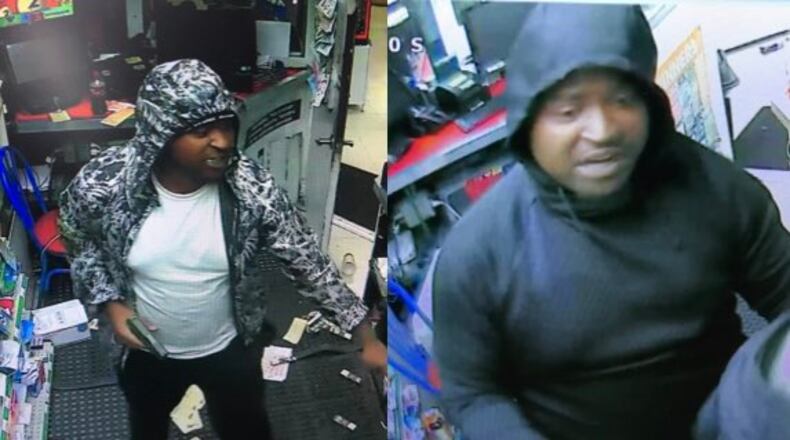 A man accused of robbing the same College Park gas station twice in 2019 was arrested in Paulding County on Thursday after running a red light.