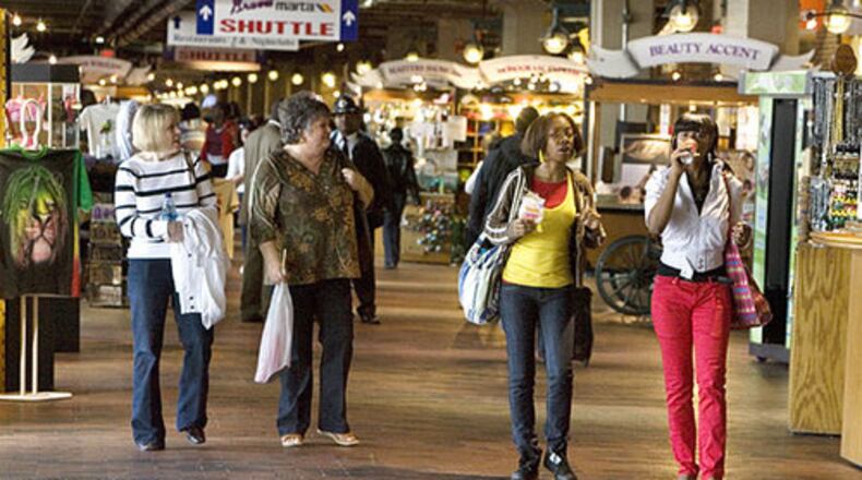 Lower Alabama Street through the heart of Underground Atlanta still shows sign of shopping and partying life. The reasons for Underground's troubles are many, critics and would-be saviors tend to agree.