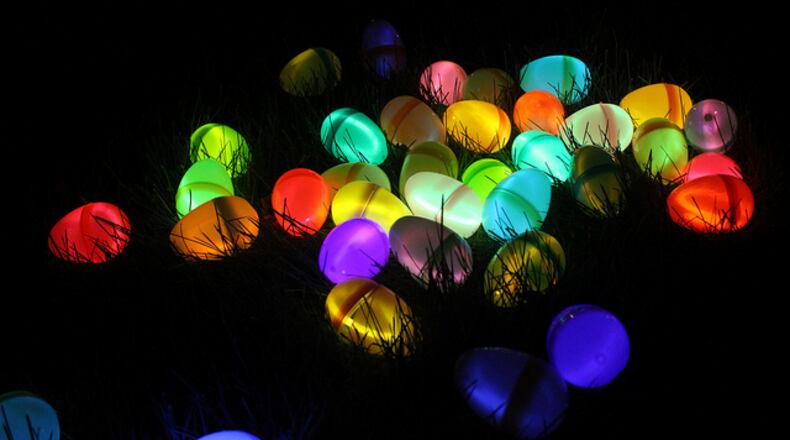 A growing number of places are hosting night-time Easter egg huntsFILE ART